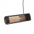 Calefactor exterior HEAT1 ECO High-line 1500W negro montado en pared