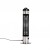 Radiador de patio eléctrico portátil - 1200 W - Plateado