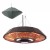 Calefactor exterior eléctrico colgante UFO 2000 W, Ø45 cm
