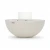 Mesa de bioetanol ROCA blanca de Elementi Fires, chimenea de exterior elegante y funcional