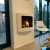 Chimenea bioetanol curvada de pared en blanco de ScandiFlames