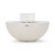 Mesa de bioetanol ROCA blanca de Elementi Fires, chimenea de exterior elegante y funcional