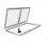 Puerta de vidrio Vinorage™ para bodega de 800x1500 mm en acero inoxidable