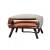 Horno de pizza color arena con cuatro patas y piedra giratoria de Witt