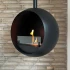 Chimenea de bioetanol montada en el techo en ScandiFlames Edmonton
