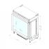 Faber e-MatriX Mood 800-650 I Chimenea vapor de agua empotrable