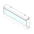 Faber e-SliM Linear 2200-450 I Chimenea vapor de agua extra larga