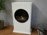 Chimenea de bioetanol portátil blanca de ScandiFlames de pie