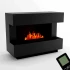 Chimenea híbrida Kant – Negro