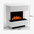 Chimenea híbrida Kleist – Blanco