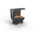 Chimenea Cool Flame 500 para empotrar en esquina derecha