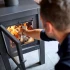 Quaruba XL chimenea de jardín negra  