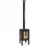 Quaruba XXL chimenea de jardín negra  
