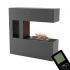Chimenea híbrida Schiller Pocket – Gris