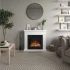 Chimenea eléctrica Frode - Blanca de TAGU