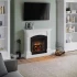 Chimenea eléctrica Magna blanca de TAGU con diseño clásico y moderno