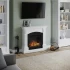 Chimenea eléctrica Magna blanca de TAGU con diseño clásico y moderno