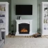 Chimenea eléctrica Magna blanca de TAGU con diseño clásico y moderno