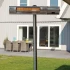Ultra 2000W calefactor de terraza con soporte  