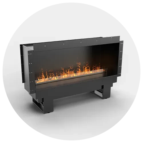 Chimenea vapor de agua empotrable
